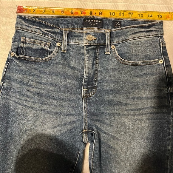 Lucky Brand Blue Skinny Jeans with Worn-In Look - Picture 5 of 16